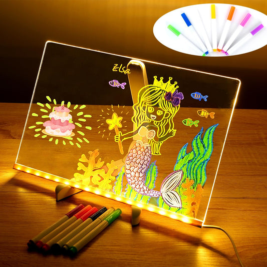 LED Glow Drawing  Board for Kids