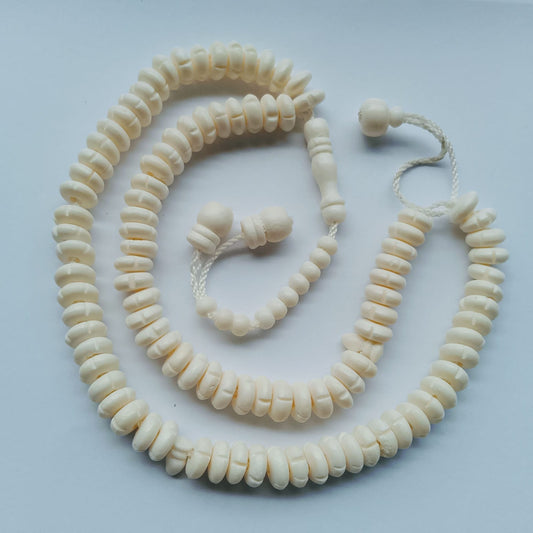 Premium Handmade Camel Bone Tasbih – 100 Beads