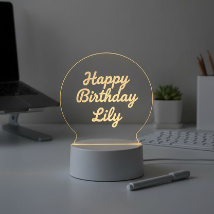 LED Glow Drawing Board D Shape for Kids