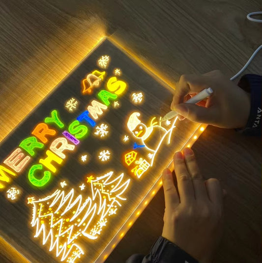LED Glow Drawing  Board for Kids